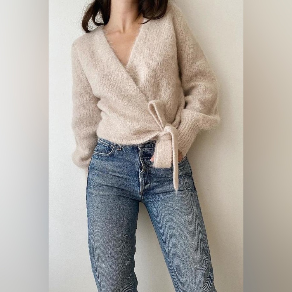 St Agni size XS wrap knit sweater